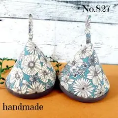 No.827三角鍋つかみ＊ハンドメイド＊ミトン＊ストウブ&ル・クルーゼ