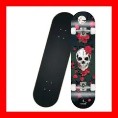 スケートボード 31インチ スケボー ABEC9ベアリング採用 ドクロ