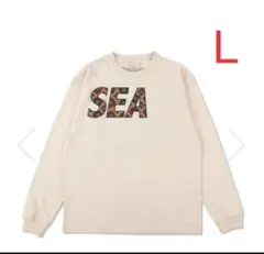 SEA (PATTERN) L/S TEE / BEIGE