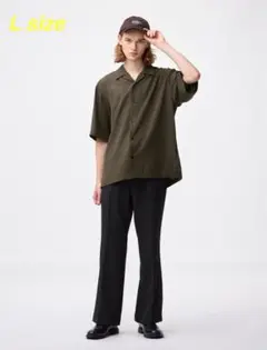【GU】フレアスラックス［丈標準73.5~77.5㎝］カラー:09BLACK