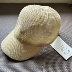【新品】SEASON REASON メッシュキャップ ベージュ 57.5cm