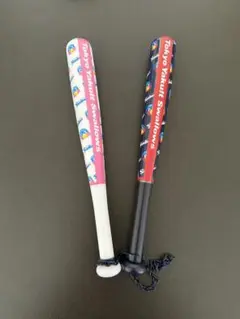 ヤクルトスワローズ応援グッズ　ミニカンフーバットつば九郎&つばみ