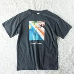 Ungrid　アングリッド　フォトビッグロゴTee　Tシャツ　チャコールグレー