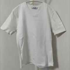 nano LIBRARY　Vネック　厚手　半袖　Tシャツ　ホワイト　Sサイズ　綿