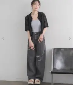 RETRO GIRLデニムパンツ