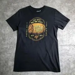【ヴィンテージ】ウイスキー 樽 ZSM5 プリントTシャツ 黒 古着