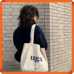 ロゴトートバッグ ugh シンプルトートバック 韓国