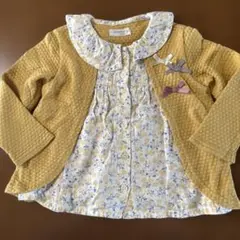 Biquette Club 90 イエロー フラワー柄 シャツ
