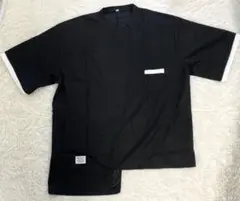 ✨新品未使用品✨ブラック 半袖Tシャツ XL ホワイトアクセント 春服 夏服