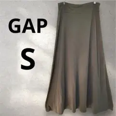 Gap 【S】ブラック マキシ丈スカート フレアスカート 無地
