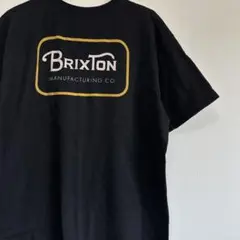 激安 BRIXTON ブリクストン バックプリント ロゴ Tシャツ ブラック L