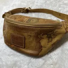 美品✨PRIMA CLASSE 地図柄 ウエストポーチ ボディバッグ