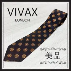 【美品】VIVAX ネクタイ 小紋柄 小紋 メンズ ブランド シンプル 人気