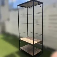 オープンシェルフ ブラウン ブラック