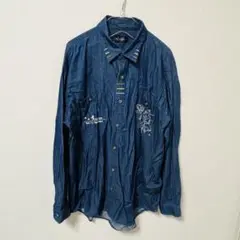 *【古着】メンズLL シンプソンクラブ　シャツ*