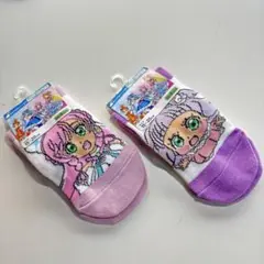 【新品】大人気プリキュア★15〜20㎝★のびる子供靴下2足組★