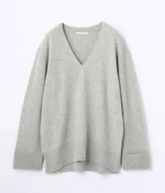 美品 MACPHEE ラムカシミヤ Vネックプルオーバー(着用画像有り)