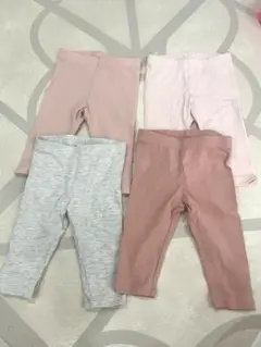 H&M コットンジャージーレギンス 4枚セット サイズ70