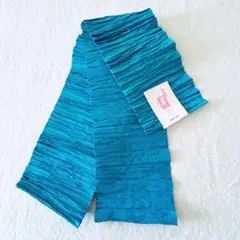 新品　シワ　浴衣帯　ゆかた　帯　青　ブルー　半幅帯　簡単　兵児帯　単衣　無地