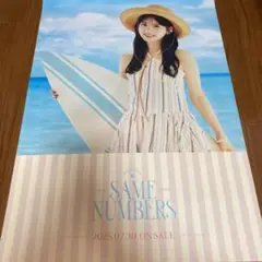 乃木坂46 筒井あやめ ポスター Same numbers 真夏の全国ツアー
