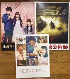 鋼の錬金術師・未成年だけどコドモじゃない・坂道のアポロン パンフレットセット