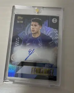 Topps Gold UCC Enzo Fernandez Auto /49