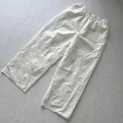 美品 サマンサモスモス 刺繍 パンツ ペチパンツ　裏地付 L