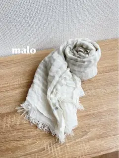 malo ストール コットンリネン イタリア製