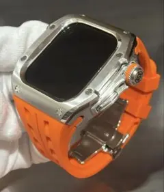 アップルウォッチカバーケースApple Watchラバーバンドベルト46-v