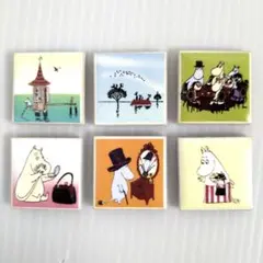 ムーミン キャラクター ミニタイル(2.5cm) 6枚セット
