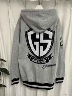 WESTSIDE”B”BOY グレー 2XL フルジップパーカー