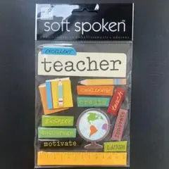【soft spoken】スクール　スティッカー