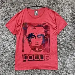 カラー / COLUR / 3億円◯◯コラージュTシャツ / 赤 / L