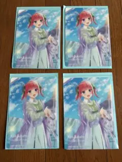 五等分の花嫁 中野二乃 映画一番くじ P賞 コレクションシート 4枚セット