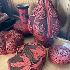 中国美術品 彫刻小物 訳あり4点セット
