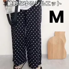 【Lutique】rumi　接触冷感ドットイージーパンツ　Mサイズ