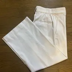 PLST プラステ　リネンブレンドワイドパンツ　ホワイト　XS