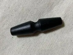 トグルボタン　木製　オリーブボタン　黒　1個