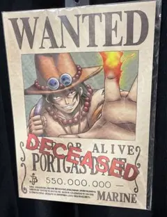 ONE PIECE ワンピース　手配書　エース