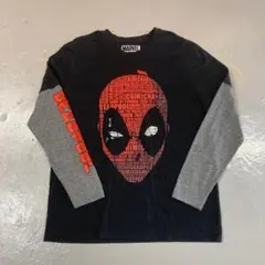 Lサイズ MARVEL マーベル　dead poolデッドプール　ロンT
