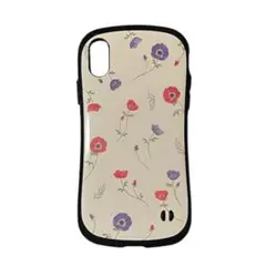 iFace iPhonex 花柄ハードケース ホワイト