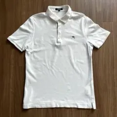 BURBERRY 白ポロシャツ Lサイズ
