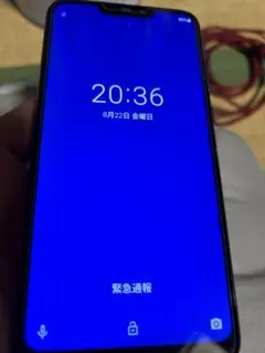 【値下げ中古】ASUS MAX m2 スマートフォン 本体 ブルー