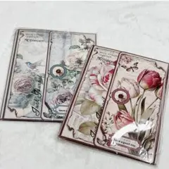 コラージュ素材 デザインペーパー詰め合わせ花柄 ヴィンテージ風 30枚×2柄
