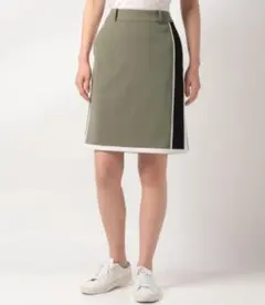 極美品 LANVIN SPORT トリミングデザインサイドラインスカート