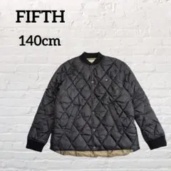 《フィフス》中綿ジャケット【140cm】ブラック　ボタン留め