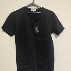 day glory 黒 ヘンリーネック 半袖シャツ