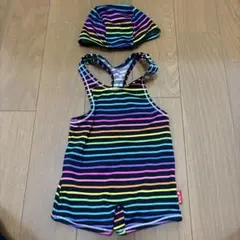 TYR ストライプ水着と帽子セット