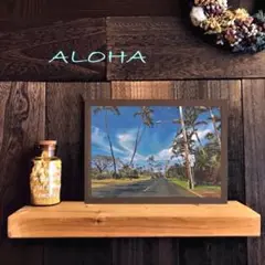【送料無料】南国の風景☆HAWAII No.746　 フレーム付　 A4サイズ