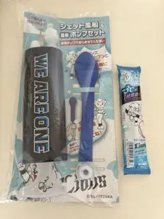 西武ライオンズ　ジェット風船+ポンプセット、冷タオル